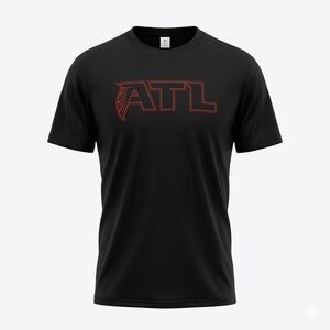 ATL Atlanta Falcons Red Logo Performance T-Shirt Size Medium